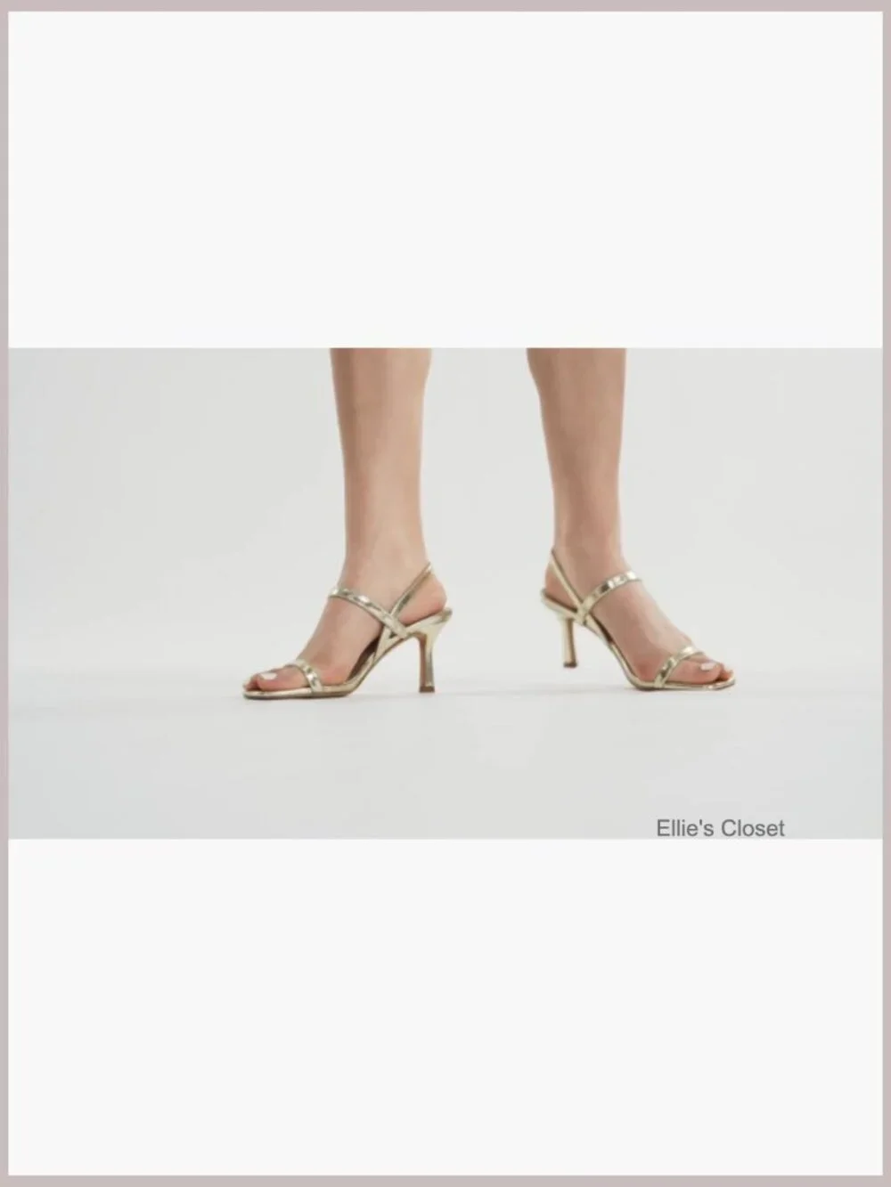 Slingback Heeled Sandals with Square Open Toe and Ankle Strap